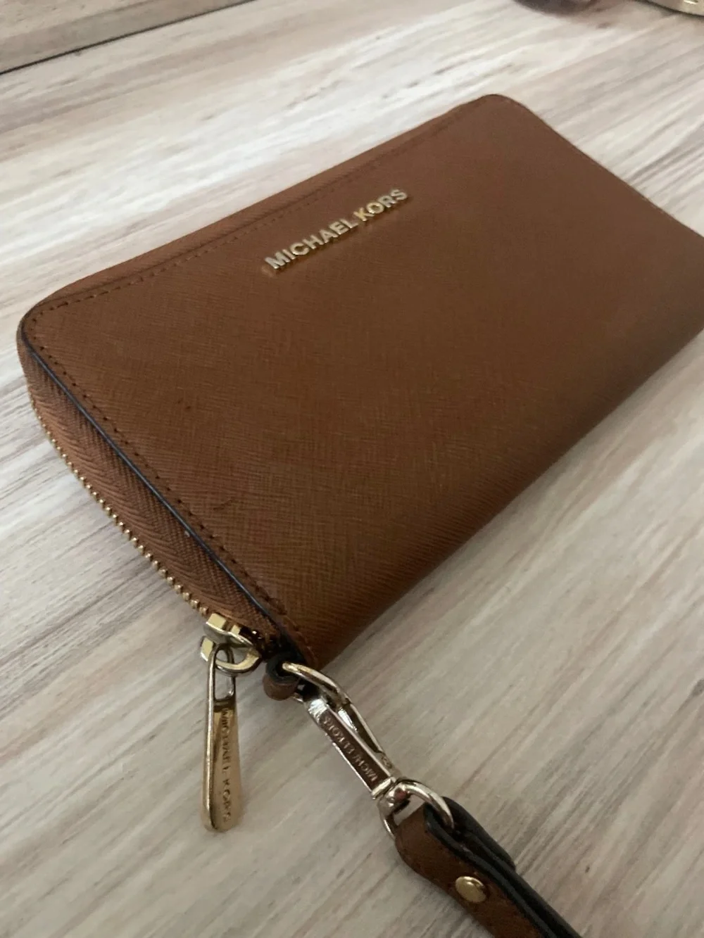 MK Brown Wristlet